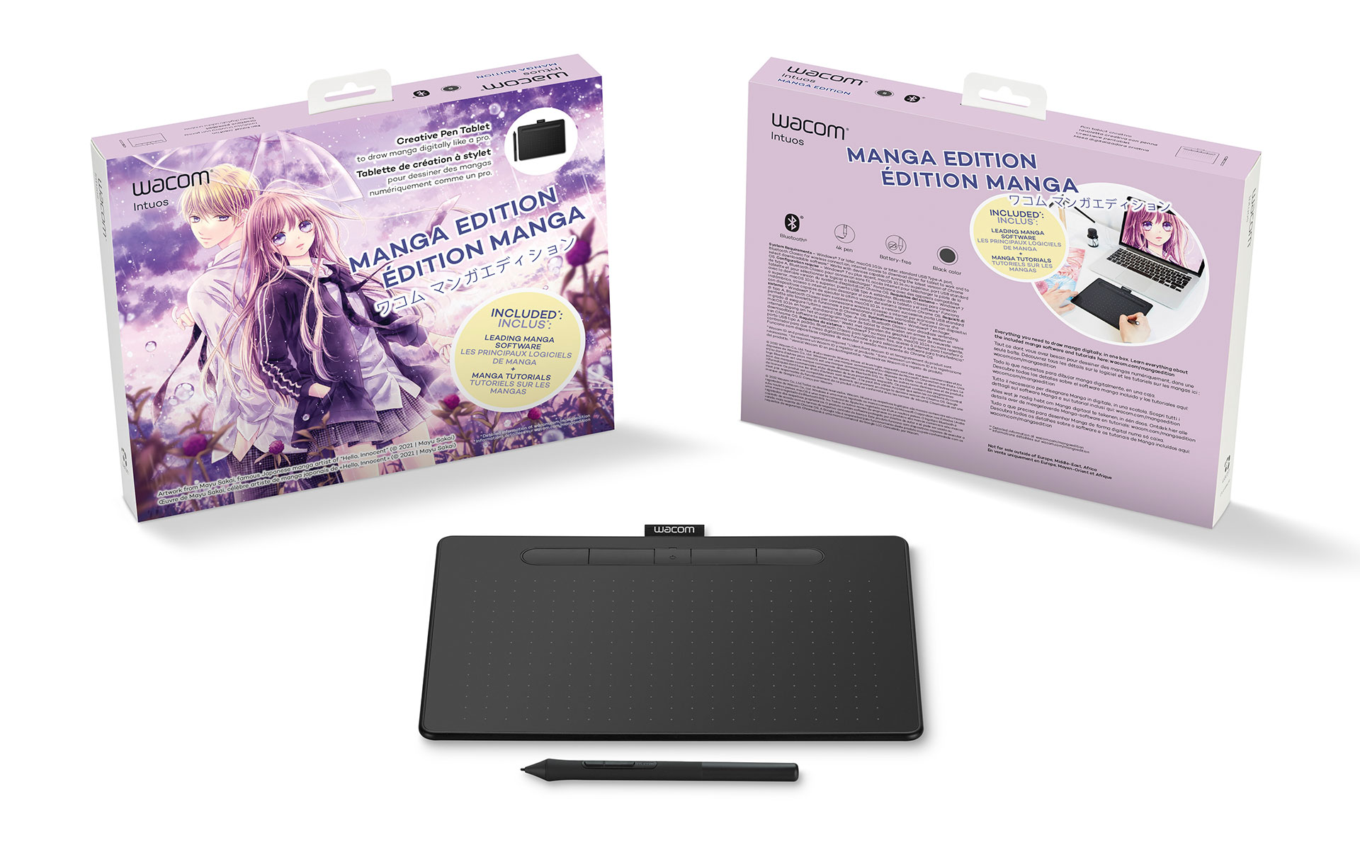 Графічний планшет Wacom Intuos Manga Edition Small з Bluetooth чорний Графічний планшет Wacom Intuos Manga Edition Small з Bluetooth чорний