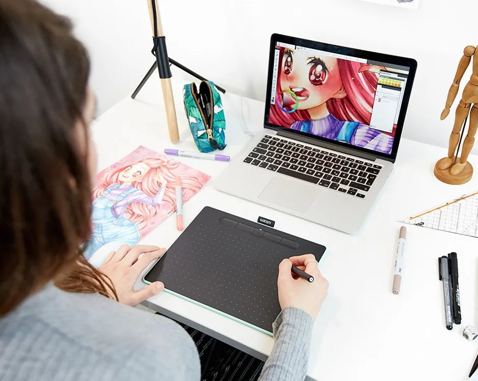 Графічний планшет Wacom Intuos medium з Bluetooth фісташковий Графічний планшет Wacom Intuos medium з Bluetooth фісташковий