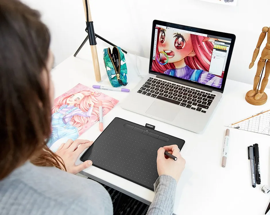 Графічний планшет Wacom Intuos medium з Bluetooth чорний Графічний планшет Wacom Intuos medium з Bluetooth чорний
