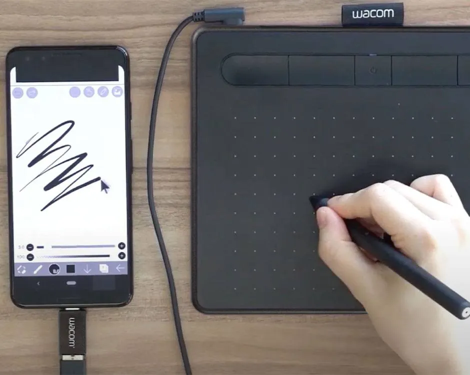 Графічний планшет Wacom Intuos medium з Bluetooth чорний Графічний планшет Wacom Intuos medium з Bluetooth чорний