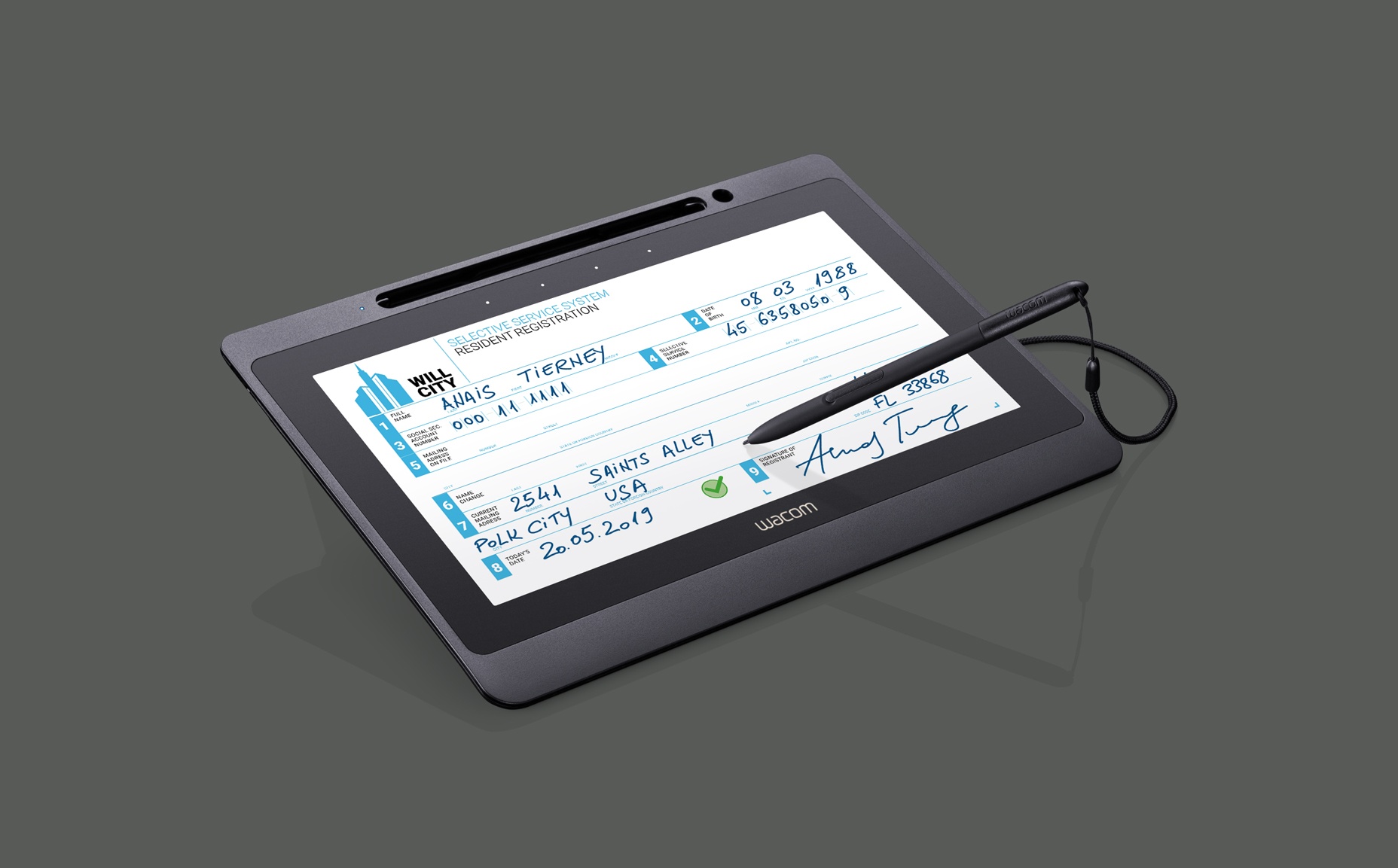 Перовий дисплей для підпису Wacom DTU-1141B Перовий дисплей для підпису Wacom DTU-1141B