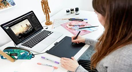 Графічний планшет Wacom Intuos medium чорний (без Bluetooth) Графічний планшет Wacom Intuos medium чорний (без Bluetooth)