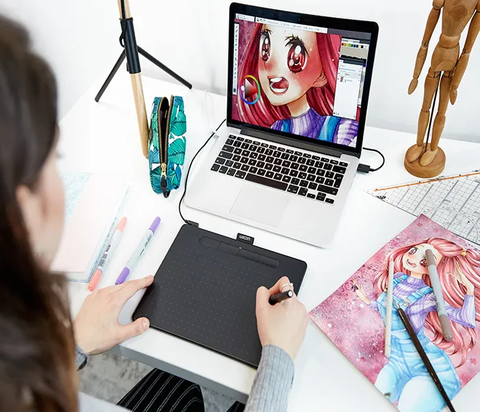 Графічний планшет Wacom Intuos medium чорний (без Bluetooth) Графічний планшет Wacom Intuos medium чорний (без Bluetooth)