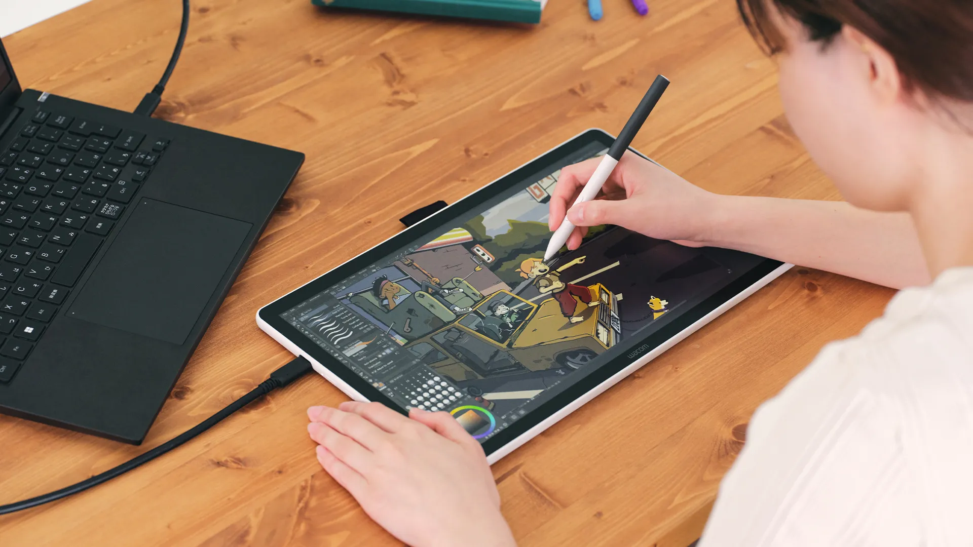 Графічний монітор-планшет Wacom One 14 (DTC 141) Графічний монітор-планшет Wacom One 14 (DTC 141)