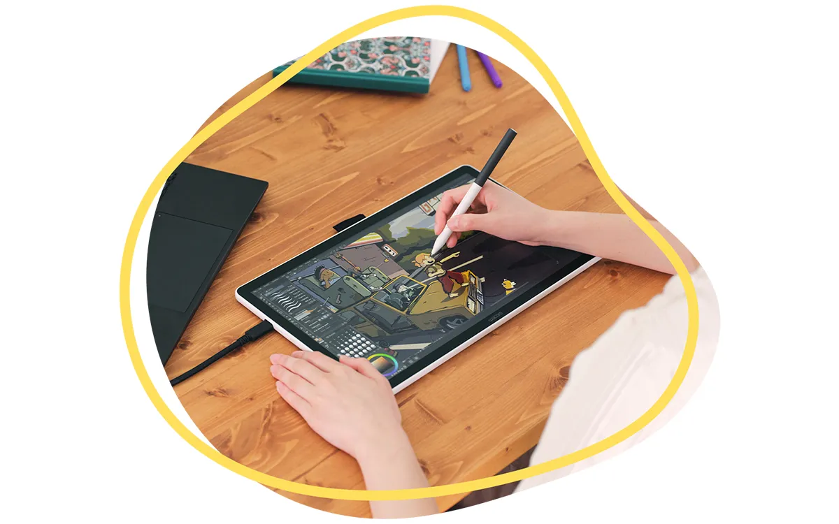Графічний монітор-планшет Wacom One 14 (DTC 141) Графічний монітор-планшет Wacom One 14 (DTC 141)
